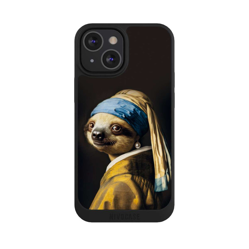 iPhone 13 Mini NIVOpure Sloth with a Pearl Earring