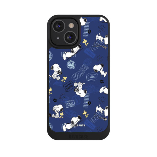 Apple iPhone 13 Mini NIVOpure Peanuts Travel Stamps Pattern Blue