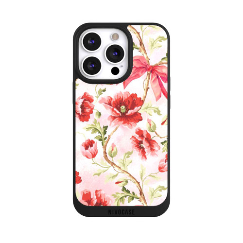 Apple iPhone 13 Pro NIVOpure Poppies Pattern Pink