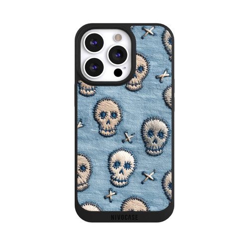 Apple iPhone 13 Pro NIVOpure Skulls on Jeans Pattern