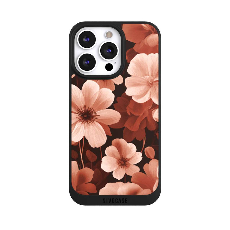 iPhone 13 Pro NIVOpure Red Negative Flowers with AI