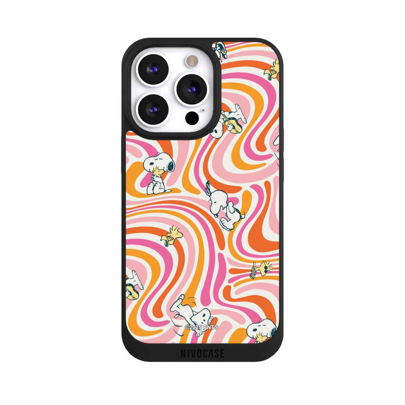 iPhone 13 Pro NIVOpure Peanuts Hippie Pattern Orange