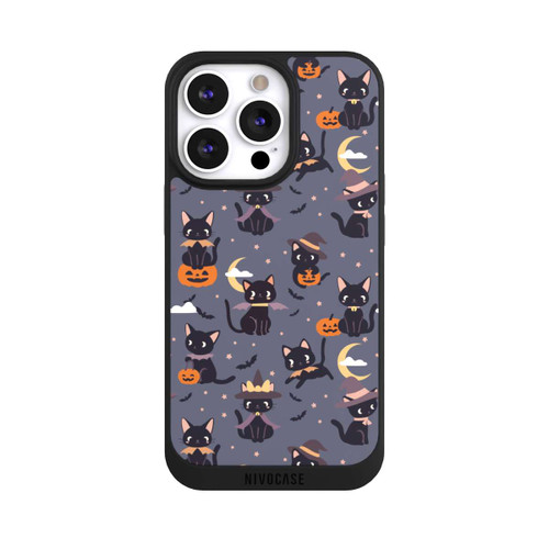 Apple iPhone 13 Pro NIVOpure Cute Halloween Witch Cats and Pumpkins