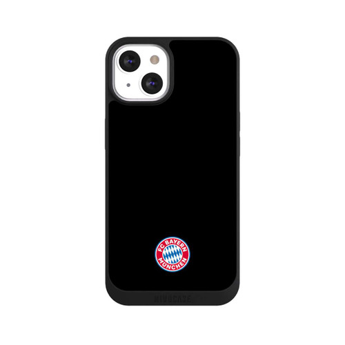 Apple iPhone 13 NIVOpure Logo FCB Classique Petit - Coloré sur Fond Noir