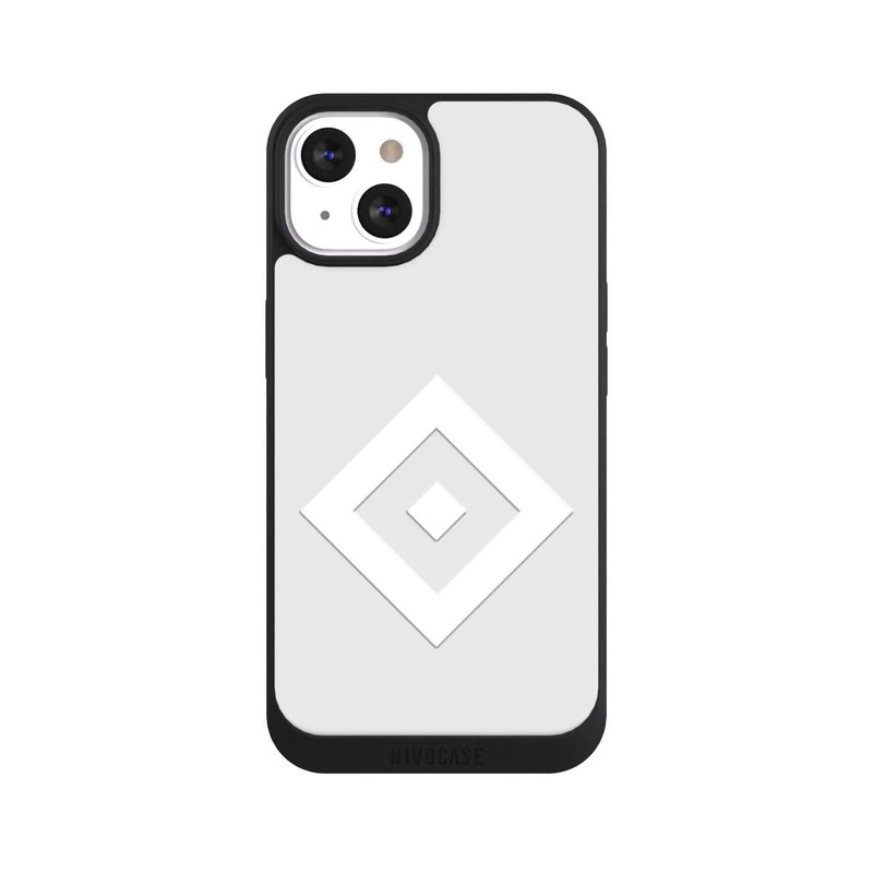 iPhone 13 NIVOpure Rauten Logo auf HSV Grau