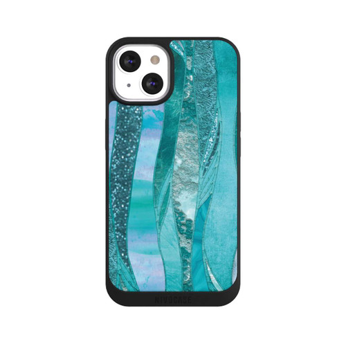 Apple iPhone 13 NIVOpure Look pailleté glamour bleu
