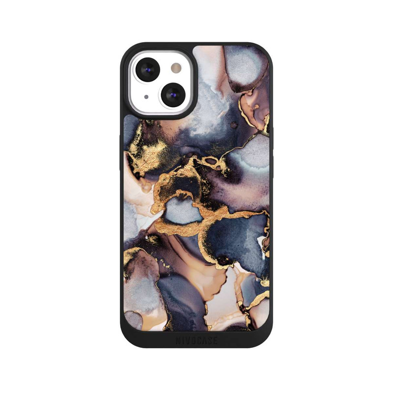 iPhone 13 NIVOpure Impression Dreamy Ink Gris Or