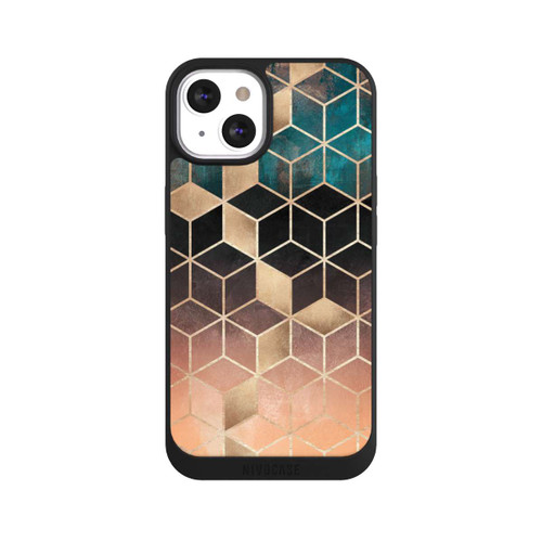 Apple iPhone 13 NIVOpure Ombre Dream Cubes Gold Print