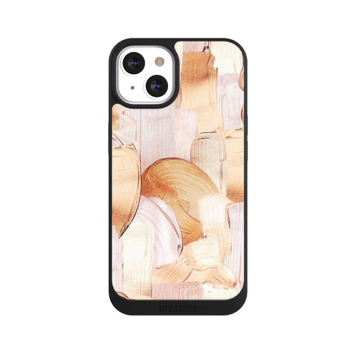 Apple iPhone 13 NIVOpure White/Gold Brush Pattern