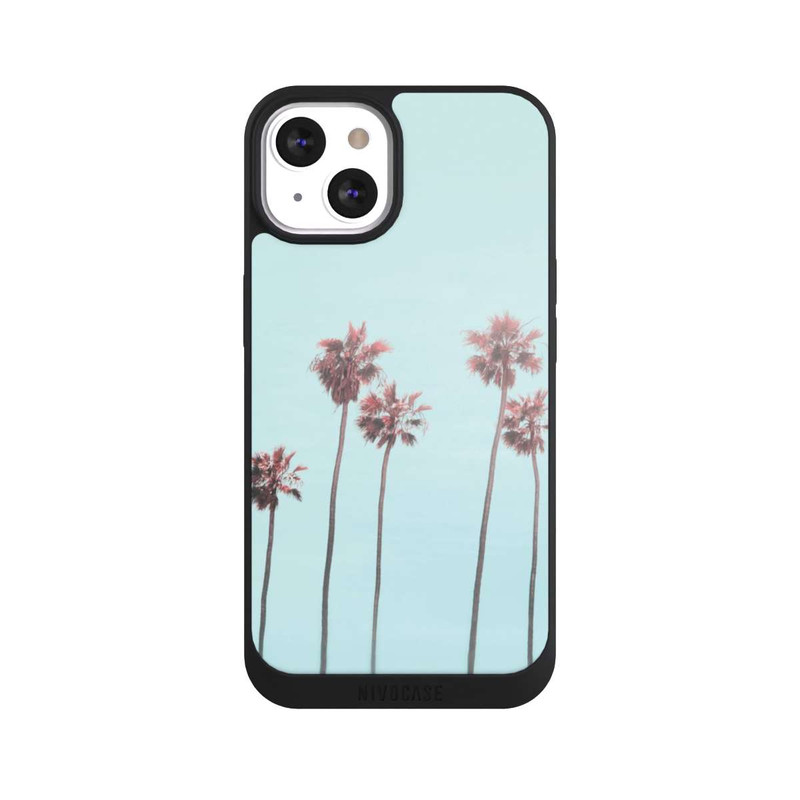iPhone 13 NIVOpure Hellrosa Strandpalme Paradies