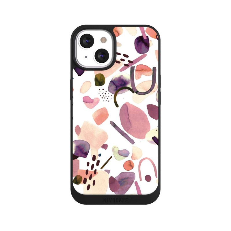 iPhone 13 NIVOpure Abstrakte Formen aquarell lila