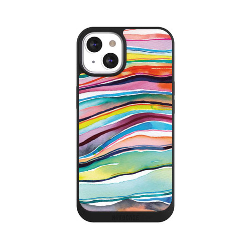 Apple iPhone 13 NIVOpure Couches d'agate aquarelle