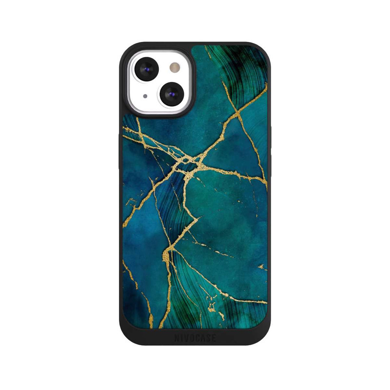 iPhone 13 NIVOpure Mineral glamour blue gold look