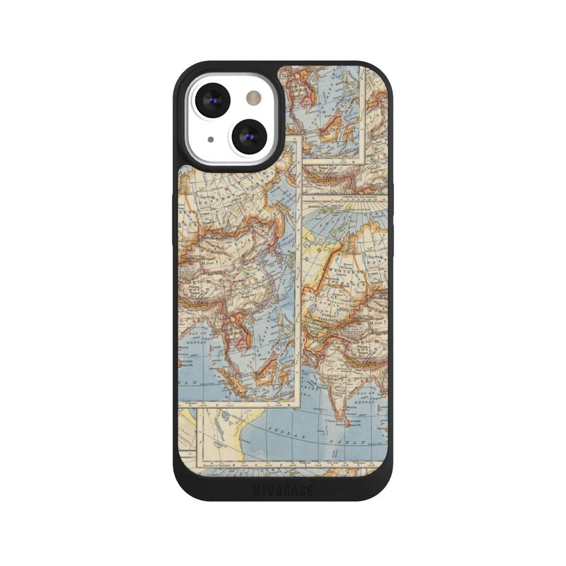 iPhone 13 NIVOpure Carte du monde vintage