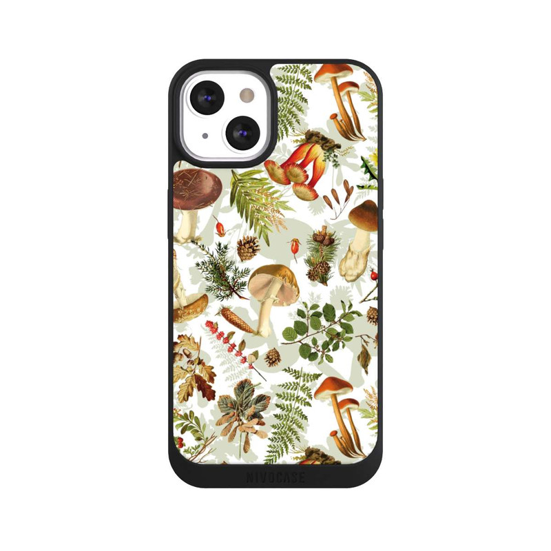iPhone 13 NIVOpure Pilzmuster Weiß