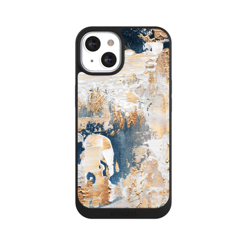 Apple iPhone 13 NIVOpure Abstraction Bleu et Or