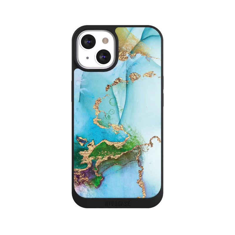 iPhone 13 NIVOpure Bunter Marmor-Glitzer-Look