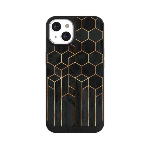 Apple iPhone 13 NIVOpure Hexagones noirs