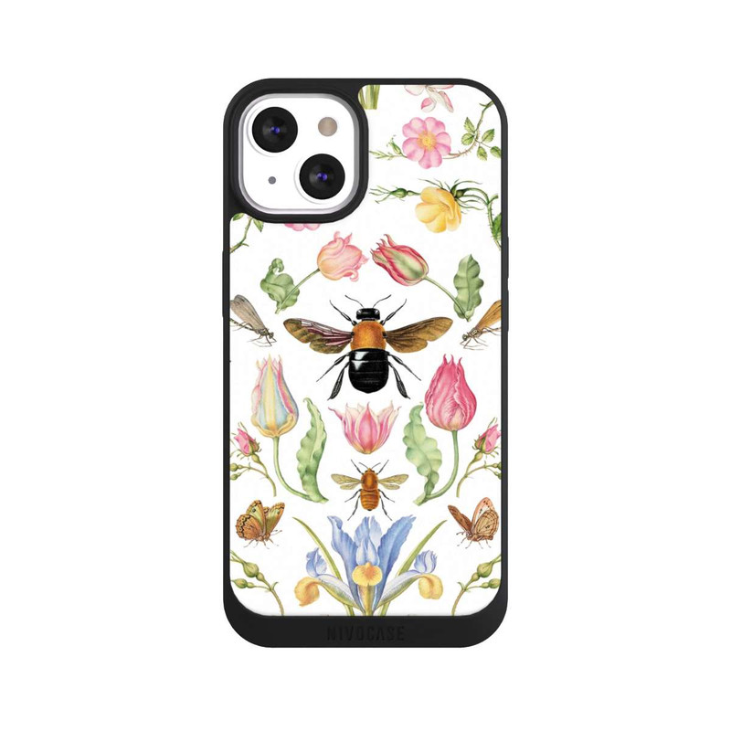 iPhone 13 NIVOpure Wildblumen mit Biene weiß
