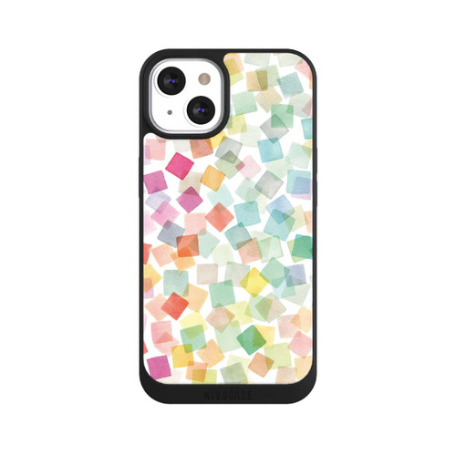 Apple iPhone 13 NIVOpure Confettis Plaids Géométriques Arc-en-ciel