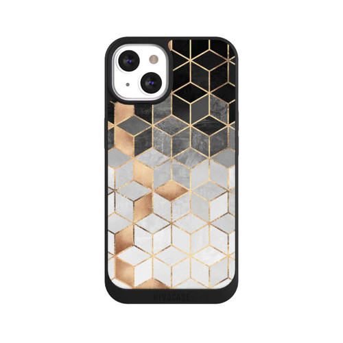 Apple iPhone 13 NIVOpure Cubes Sombres &amp; Dorés
