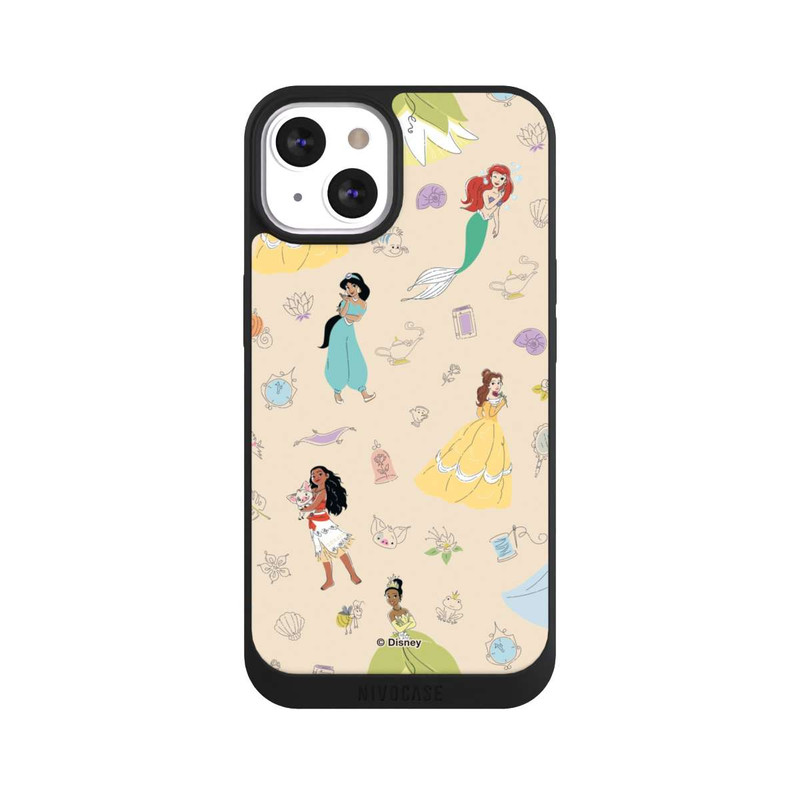 iPhone 13 NIVOpure Princess Pattern Beige Disney Princess