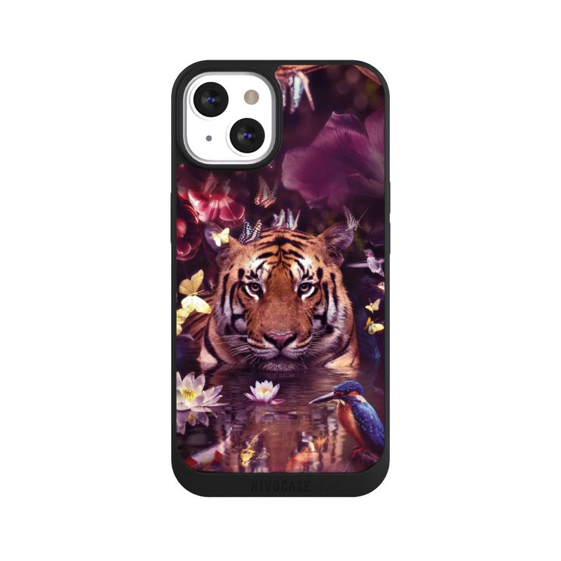 iPhone 13 NIVOpure Tiger Blumenrahmen