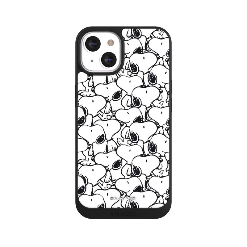 iPhone 13 NIVOpure Snoopy Muster Schwarz und Weiß