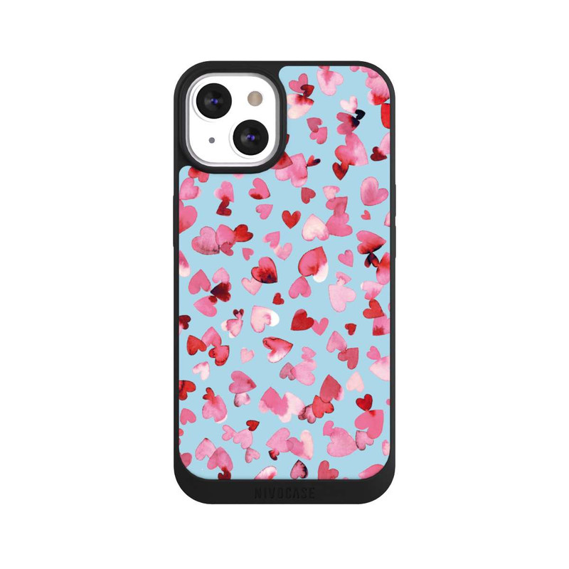 iPhone 13 NIVOpure Valentinstagsherzen in rosa blau