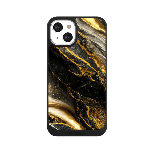 Apple iPhone 13 NIVOpure Schwarze Marmor Goldschichten