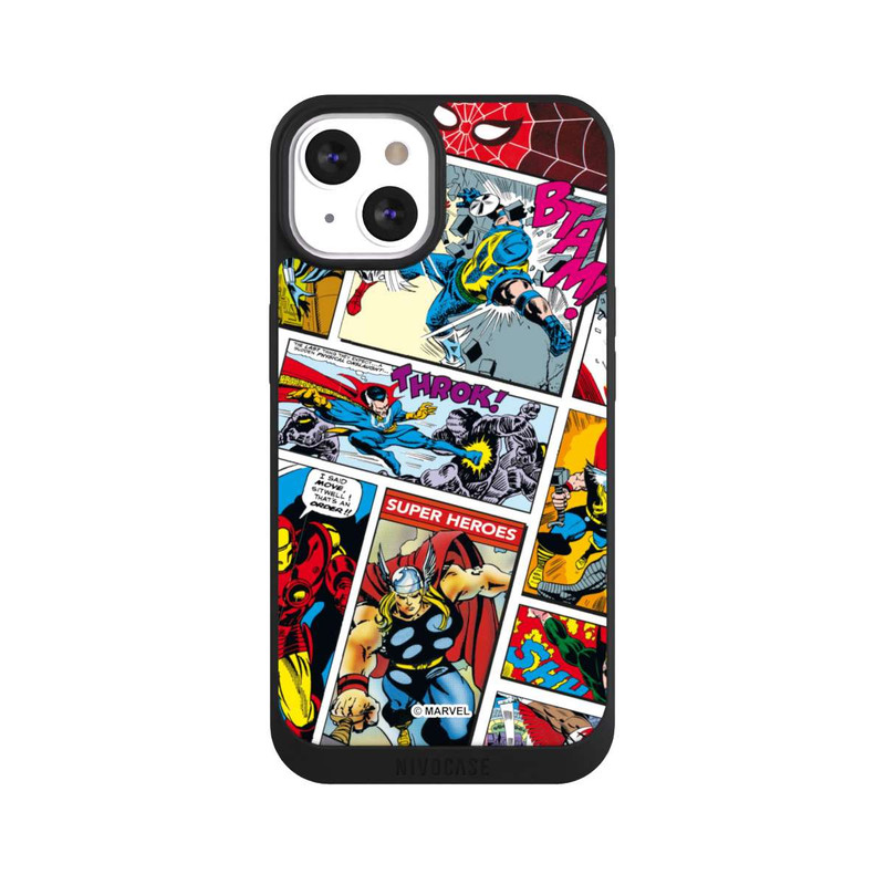 iPhone 13 NIVOpure Marvel Retro Comic Blue