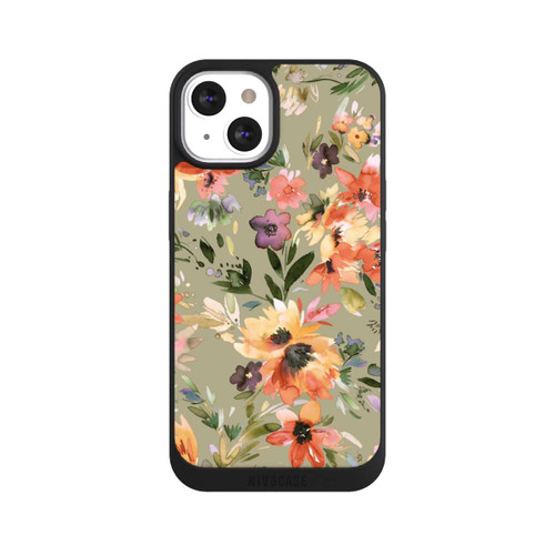 Apple iPhone 13 NIVOpure Fleurs tropicales picturales vert sauge