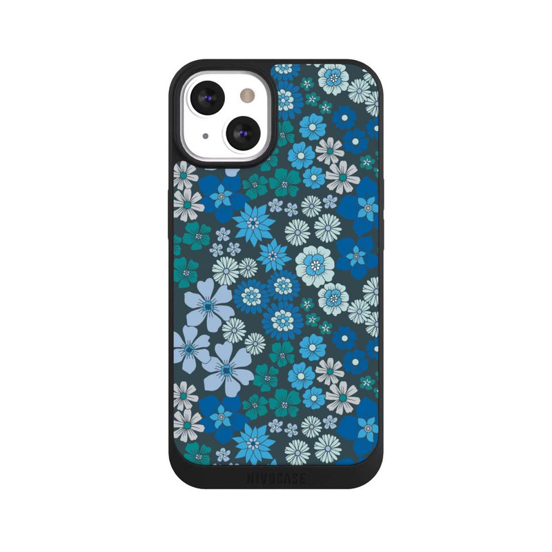 iPhone 13 NIVOpure Blaue Blumen DeinDesign