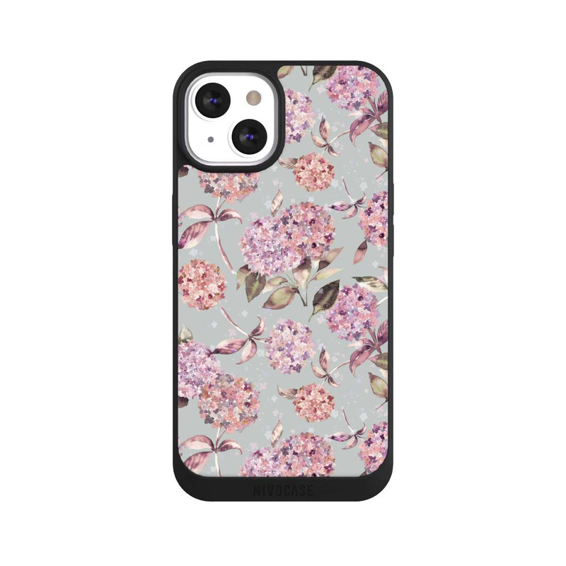 iPhone 13 NIVOpure Pastel Magic Hydrangea Floral Watercolor Pink
