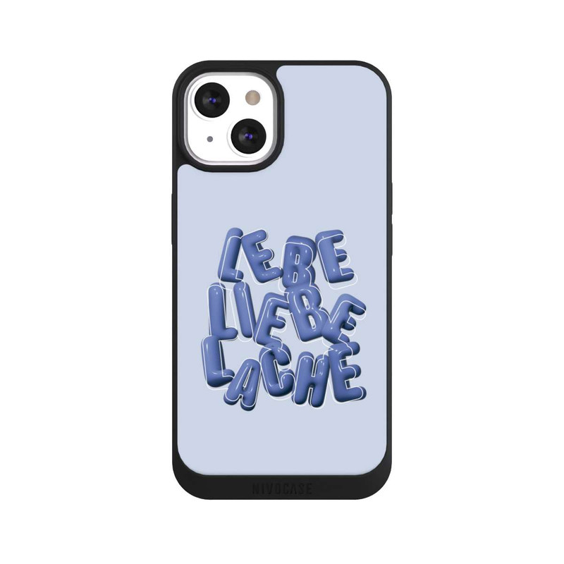 iPhone 13 NIVOpure Lebe Liebe Lache Blue