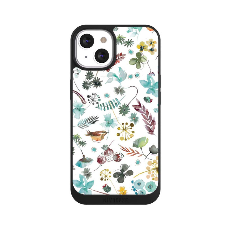 iPhone 13 NIVOpure Botanischer Schmetterling Natur Blau