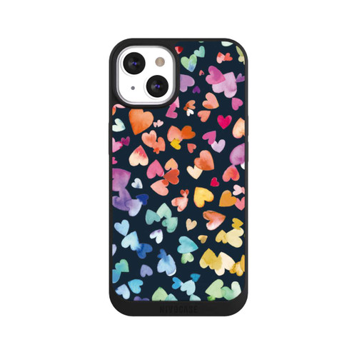 Apple iPhone 13 NIVOpure Valentinstag Herzen Schwarz