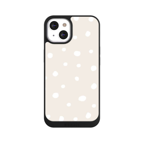 Apple iPhone 13 NIVOpure Motif à Pois Beiges et Blancs