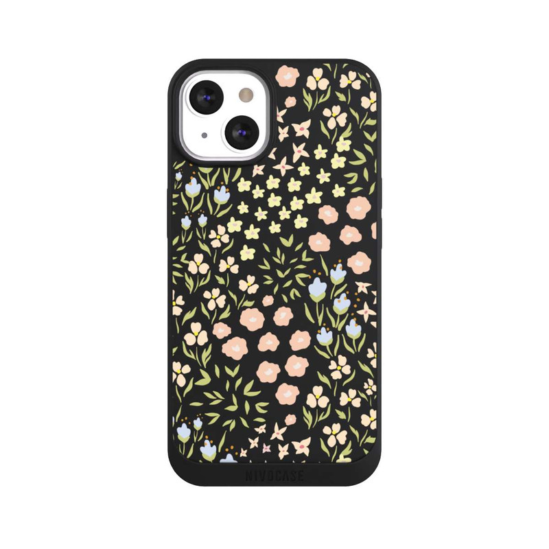 iPhone 13 NIVOpure Summer Flowers Pattern Pastel Colors Transparent