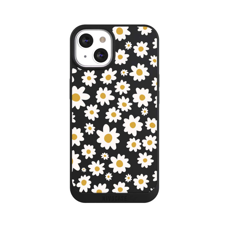 iPhone 13 NIVOpure Daisy Flower Seamless Pattern Transparent