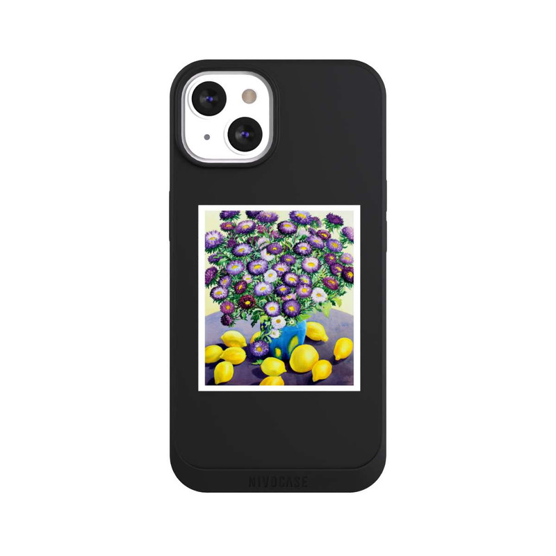 iPhone 13 NIVOpure Purple Asters and Lemons by Christopher Ryland