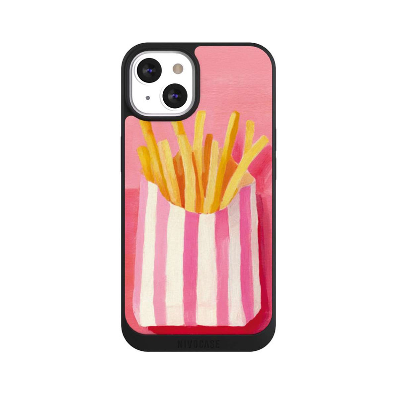 iPhone 13 NIVOpure Retro Fries Pink Watercolor