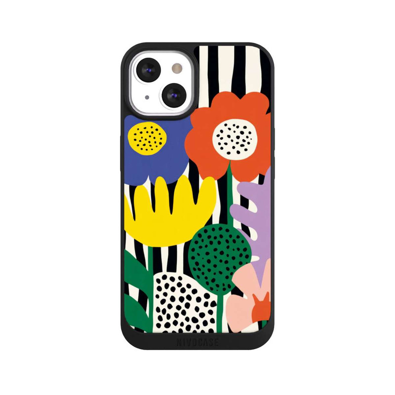 iPhone 13 NIVOpure Flowers Striped Background