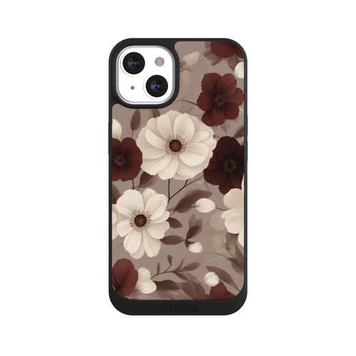 Apple iPhone 13 NIVOpure Negative Flower Bordeaux White with AI