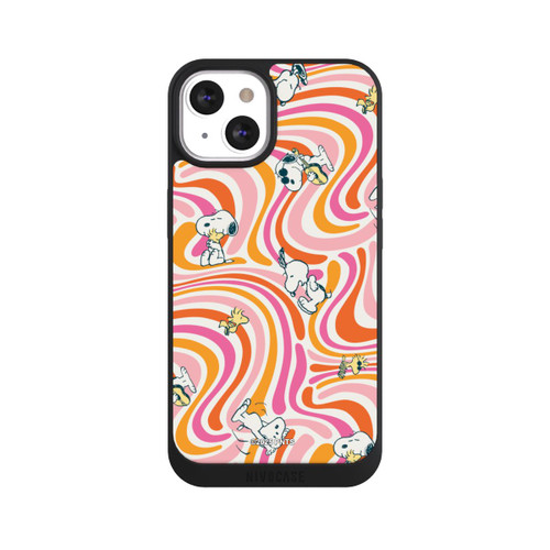 Apple iPhone 13 NIVOpure Peanuts Hippie Pattern Orange