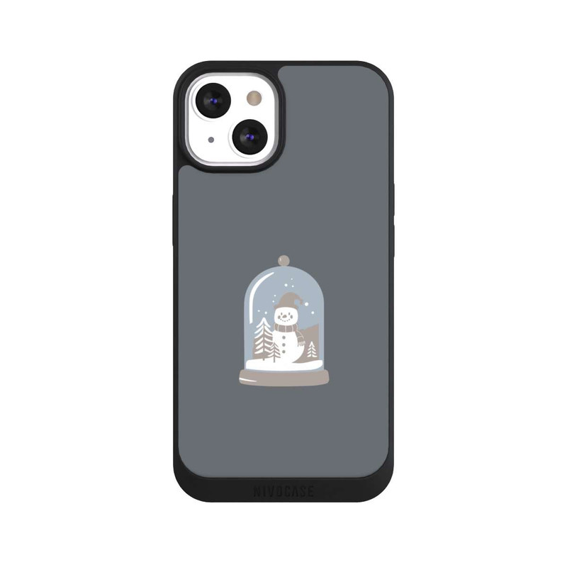 iPhone 13 NIVOpure Minimalist Snow Globe with Snowman