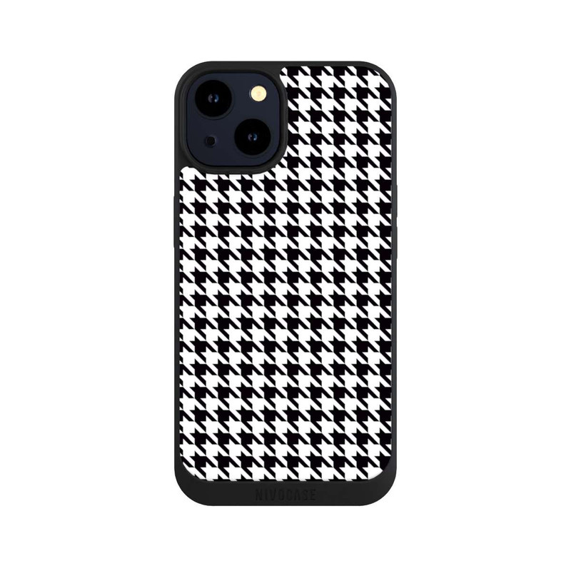 iPhone 14 NIVOpure Houndstooth black-white