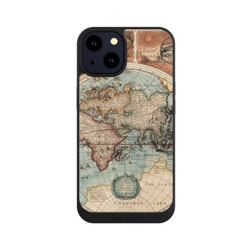 Apple iPhone 14 NIVOpure Vintage Weltkarte