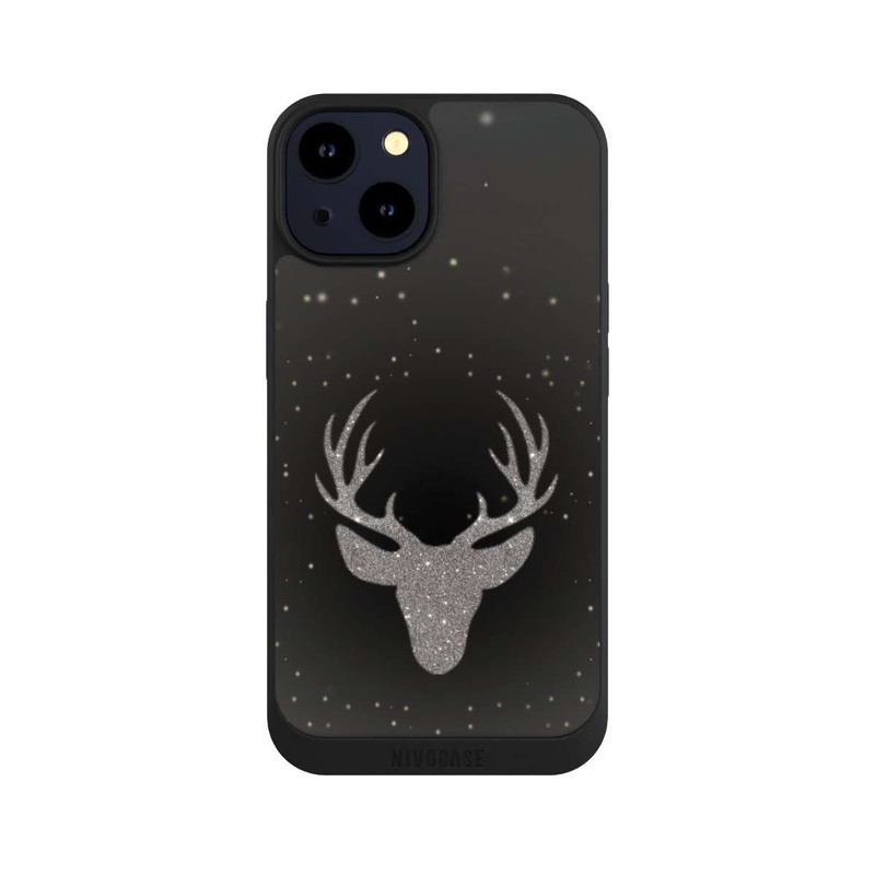 iPhone 14 NIVOpure Hirsch Glitzer Look