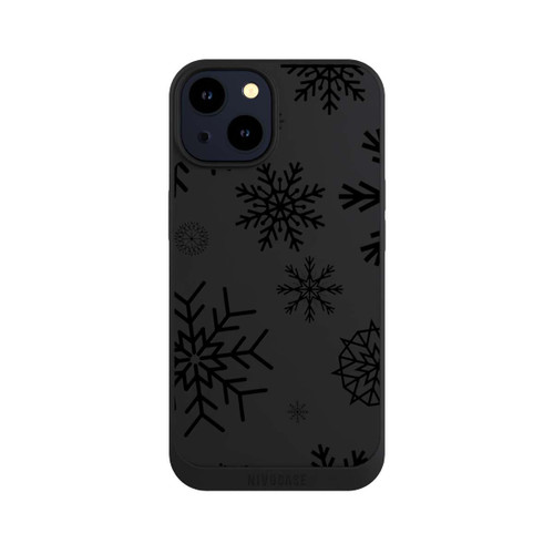 Apple iPhone 14 NIVOpure Flocons de Neige Bleus sans Fond